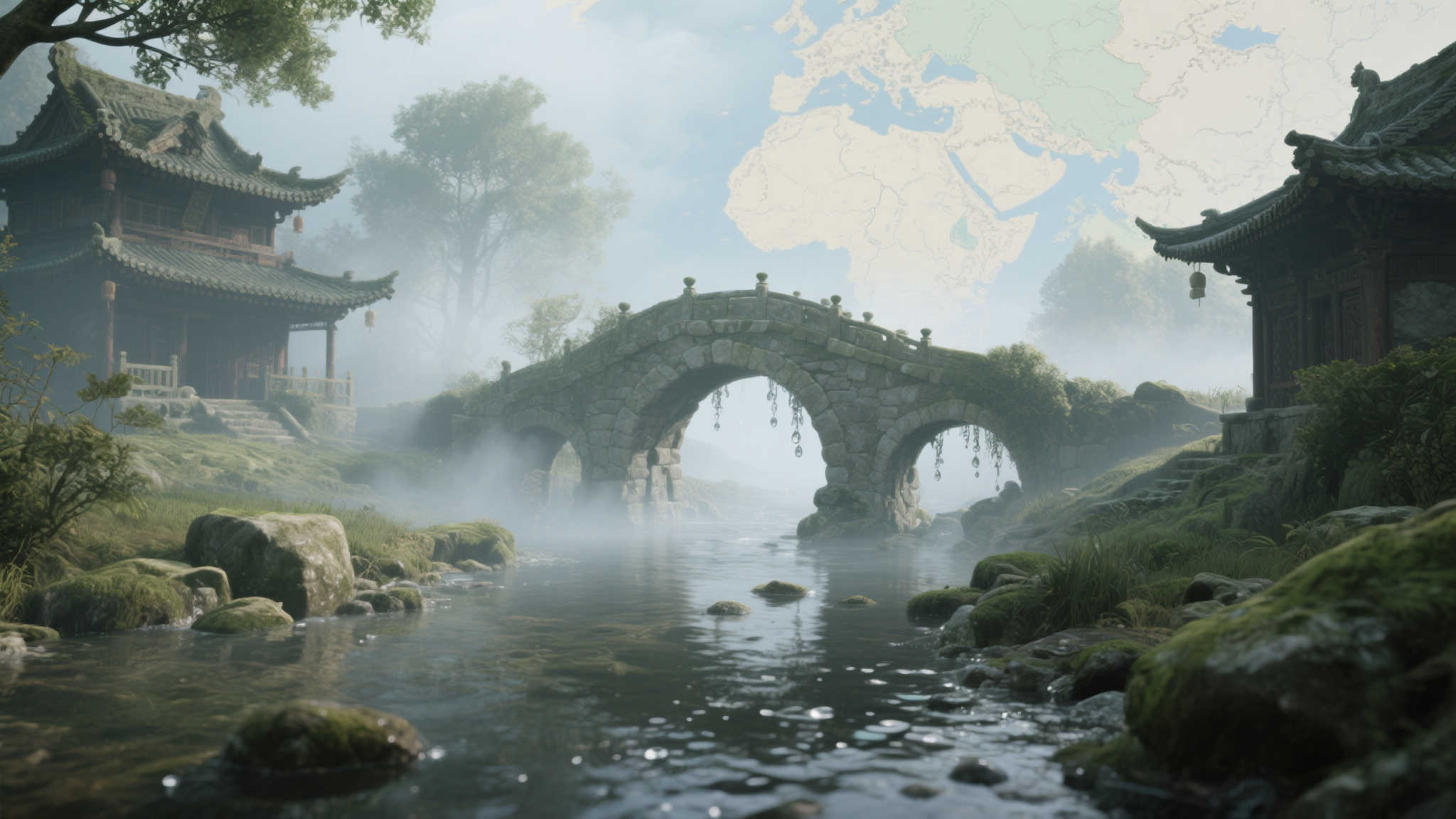 《刺客信条影》拍照佳作:水桥相映,意境如诗! 《刺客信条影》拍照佳作:水桥相映,意境如诗!